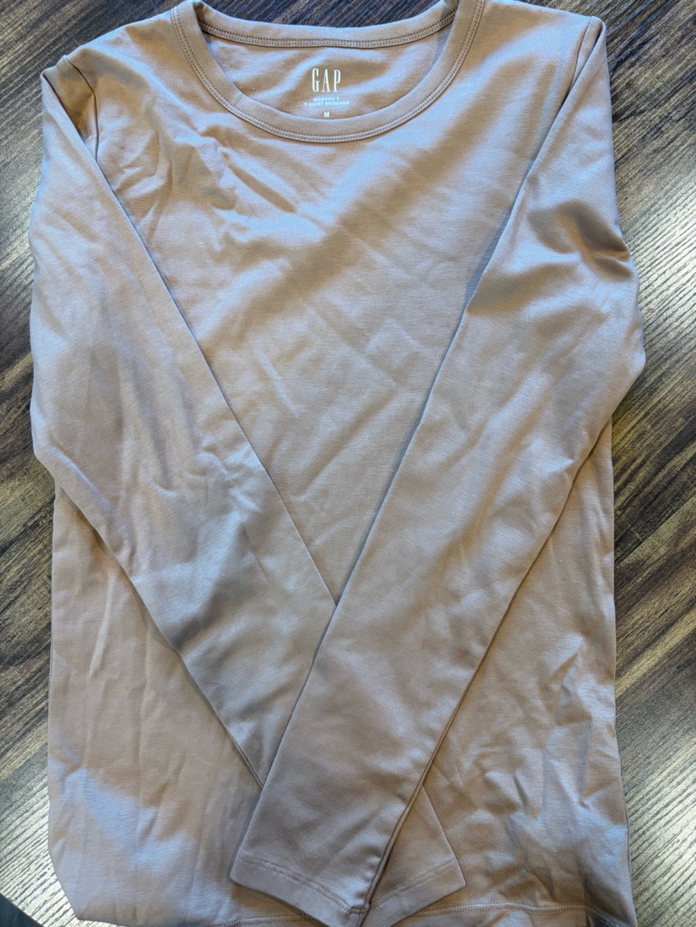 GAP Long Sleeve Bedding Top in Light Taupe